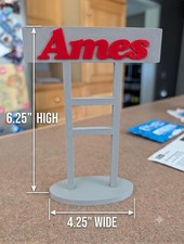 Ames Store Retro Sign Replica | 3D Printed Defunct Department Store Decor picture