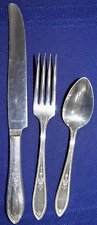 IS Wm Rogers VICTORY Silverplate Service for 11 Flatware 35 Piece Set picture
