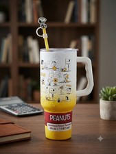 Official Peanuts Snoopy 40 oz Stainless Steel Tumbler – Brand New picture