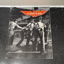 Vintage 1940s Buick WWII Engine Booklet At Work To Win Pratt Whitney Aviation picture