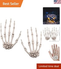 Realistic Severed Skeleton Hands - 2 Pack for Creepy Halloween Displays picture