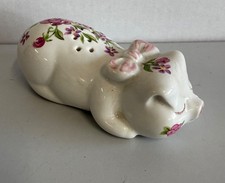 Vintage 1978 Avon Ceramarte Sleeping Pig Pomander Floral Potpourri Brazil picture