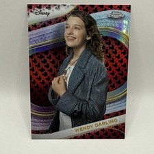 2025 Topps Chrome Disney #156 Wendy Darling /28 Short Print Mickey Background picture