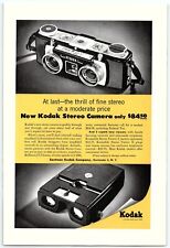 1940s KODAK NEW KODAK STEREO CAMERAS AND VIEWER FULL PAGE PRINT AD Z4366 picture