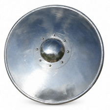 Round Metal Buckler Shield Medieval Viking Armor Replica Wall Décor Gift picture