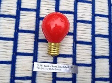rudolph ROUND NOSE frostie santa C9 FIRE ENGINE RED LIGHT BULB 10w E17 S11 /N ew picture