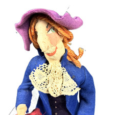 Vtg Kimcraft Kimport Doll Charles Dickens Mr Micawber Shelf Sitter Paper Mache picture