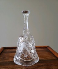 BLEIKRISTALLE 24% LEAD CRYSTAL  BELL BIRD FROM THE HOFBAUER COLLECTION 1983 picture