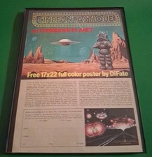 Forbidden Planet Robby The Robot Framed Print Ad 1978 8.5x11  picture