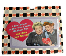 I Love Lucy True Friend Embossed Tin Sign picture