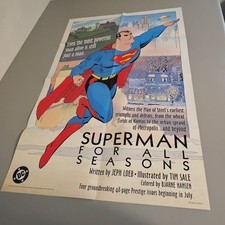 Rare 1998 Superman For All Seasons DC Comics Promo Poster 22x34 Jeph Loeb Tim picture