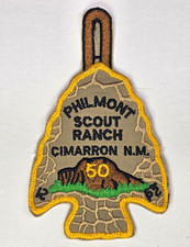 VINTAGE 1988 Philmont Scout Ranch 50th Anniversary Arrowhead Patch BSA Mint picture