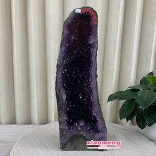 19.8LB   Natural Raw Amethyst Cathedral Geode Cave Deep Purple Crystal Mineral picture