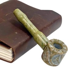 4.5' Green Jade Stone detachable bowl  Smoking Tobacco screen & cleaning brush picture