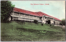 Sultan's Palace, JOHORE, MALAYSIA Antique Hand Colored Post Card 1905-15 picture