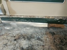 Vintage Nice Wooden Handle 15 Inch Blade Machete. With Plastic Sheath Pakistan picture