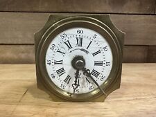 Antique French Marque ES Fabrique 7038 Railway Alarm Clock Movement As Is picture