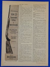 1956 Browning SA-22 Semi Auto Rifle 22 LR Target Gun Small Game Hunting Print Ad picture