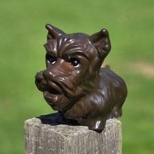 Vintage Scottie Terrier Advertisement coin piggy bank Addison, NY  collectible picture