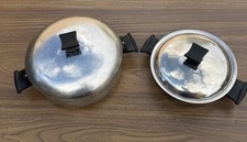Vtg Rena Ware Stainless 18-8 3 Ply 4 Quart Pot  10.25” 1qt 8.8” With Lid Lot 2 picture