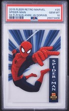 2015 FLEER RETRO MARVEL 1994 FLEER SUSPENDED ANIMATION #20 SPIDER-MAN PSA 10 picture