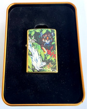 (New) Vintage ZIPPO LIGHTER - 1995 MYSTERIES OF THE FOREST Solid Brass BOXED picture