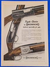 1956 Browning Automatic-5 Double Superposed Shotgun Skeet Trap Hunting Print Ad picture
