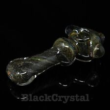 5.5 inch Handmade Heavy Thick Dark Black Marble Tobacco Smoking Bowl Glass Pipes picture