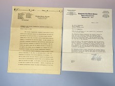 1970 California Zephyr Railroad Congressional Statement Signed Brotzman Letter picture