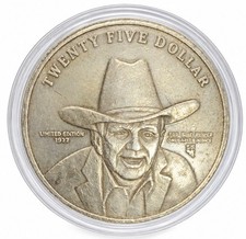 Binion’s Horseshoe $25 Casino Token 1 Troy Oz .999 Fine Silver Las Vegas Benny picture