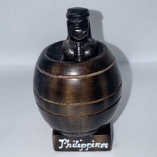 Philippines Novelty Wooden Barrel Man Souvenir Naughty Pop Up Funny Gag Gift picture
