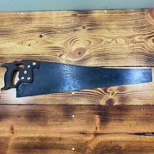 Antique Disston D8 Thumbhole Hand Rip Saw 5-1/2 TPI 26” Blade picture