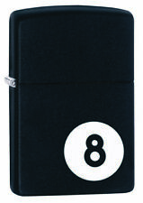 GENUINE ZIPPO LIGHTER EIGHT BALL BLACK MATTE 98432 GIFT BOXED BRAND NEW picture