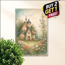 Vintage Cottage Metal Tin Sign Rust Proof Wall Art for Home 8x12 20260324 114255 picture