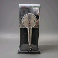 Vintage Rival Ice-O-Mat Hand Crank Ice Crusher Chrome Black Art Deco Retro Bar picture
