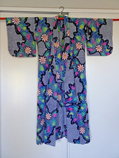 JAPANESE YUKATA, KIMONO, WOMEN'S SUMMER MATSURI COTTON ROBE picture