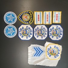 Vintage Obsolete Chicago Police Patches Lot Of 11 (A2) picture