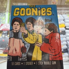 1985 Topps The Goonies Wax Pack 10 Cards Sticker Gum Vintage Movie Unopened picture