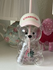 Starbucks Teddy Bear Cup With Strawberry Brand New picture
