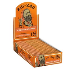 Zig-Zag Rolling Papers - 1 1/4 French Orange  78 MM - 24 Booklet Carton picture