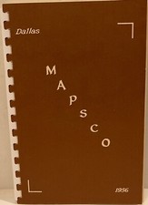 Dallas Mapsco 1956 - Original - Pristine condition - Vintage picture