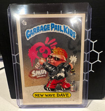 Topps 1985 Garbage Pail Kids Series 1 New Wave Dave 30a Sticker Card picture