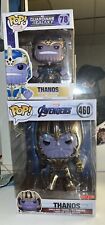 2 Marvel Thanos Funko Pop 10 Inch Exclusive#460 and 6in#78 Letting Go For CHEAP picture
