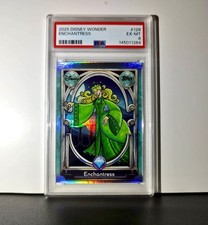 Enchantress 2025 Topps Disney #128 Diamond Card Beauty and the Beast PSA 6 picture