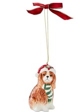 Spode Christmas Tree King Charles Spaniel Ornament C210687 picture