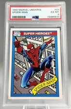 🔥 1990 Impel Marvel Universe Super Heroes Spider-Man #29 PSA 6 EX-MT 🔥 picture