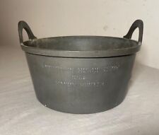 RARE antique 1932 Smithtown Horse Show pewter trough shaped trophy award picture