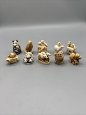Lot Of 10 Harmony Kingdom Wee Beastie Figurine Panda Eagle Owl Elephant Frog picture