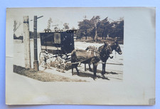1900S REAL PHOTO POSTCARD...ADVERTISING WAGON MAPLEWOOD LOUNDRY CO. MISSOURI picture