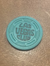 LAS VEGAS CLUB LAS VEGAS  NEVADA CASINO  CHIP GREEN VERY OLD  GRAB THIS PNE picture